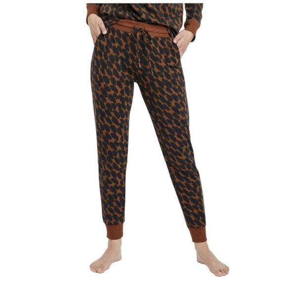 Stars Above Brown Animal Print Joggers, Size XS, NWT - Picture 1 of 10